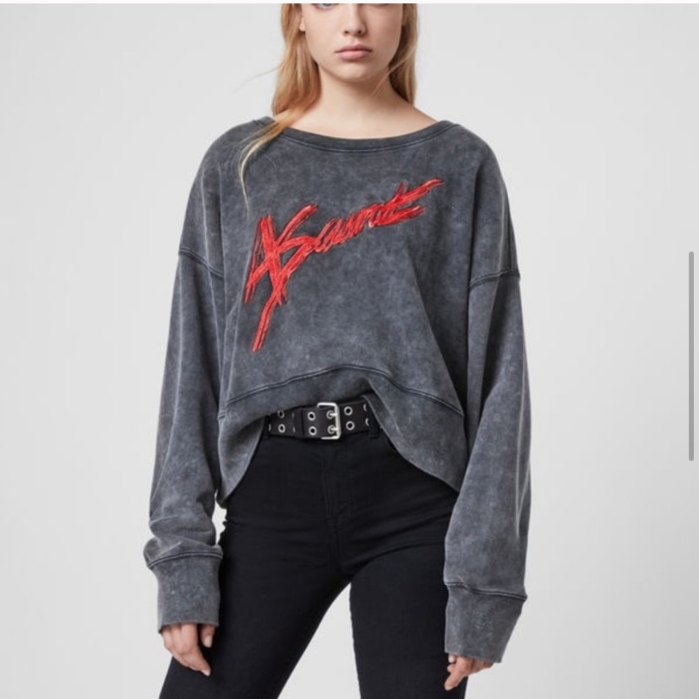 All Saints Piro Asaint Sweatshirt - Picture 1 of 8